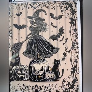 Brand New Halloween Witch and Pumpkins Tapestry Shower Curtain